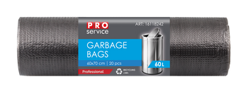 HURT - Worek na śmieci PRO PE 60*70 czarny HD 60l/20 szt.