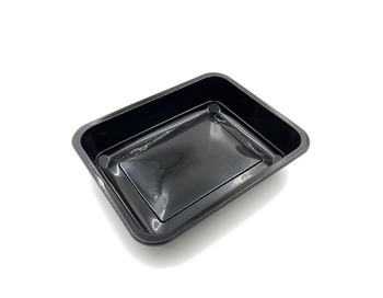 HURT - Pojemnik wielorazowy niedzielony 227/178/50 czarny 50szt x 8 op zgrzew