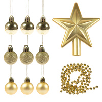 Zestaw choinkowy (11 elementów) złote