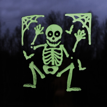 Żelowa dekoracja na Halloween - świecąca w ciemności 1szt