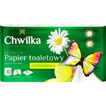 HURT - Papier toaletowy Chwilka Rumianek 3war.10op x 8rolek