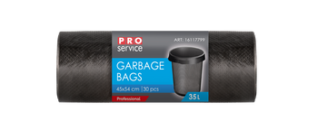 HURT - Worek na śmieci PRO PE 45*54 czarny HD 35l/30 szt.